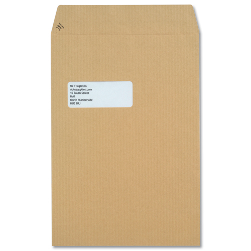 New Guardian Envelopes Press Seal C4 Window Manilla [Pack of 250] alternative image 4