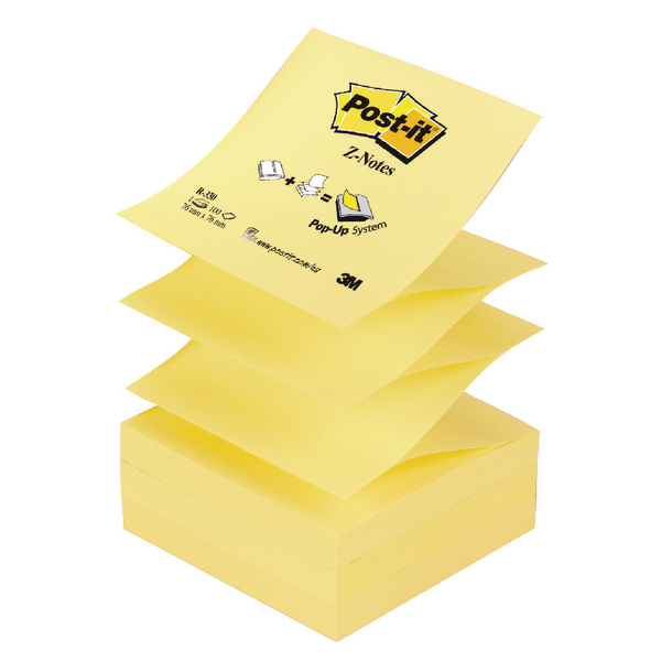 Post-It Z-Note Refills Yellow