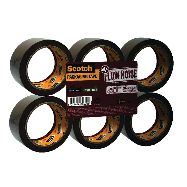 3M Scotch Low Noise Buff Tape 48x66m [Pack of 6]