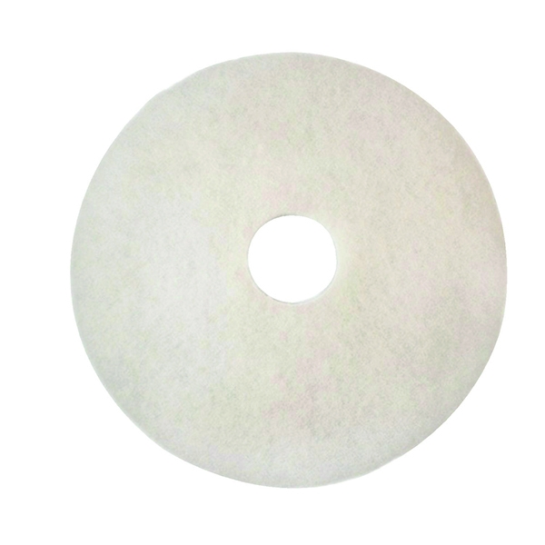 3M Economy Floor Pads 430mm White [Pack of 5]