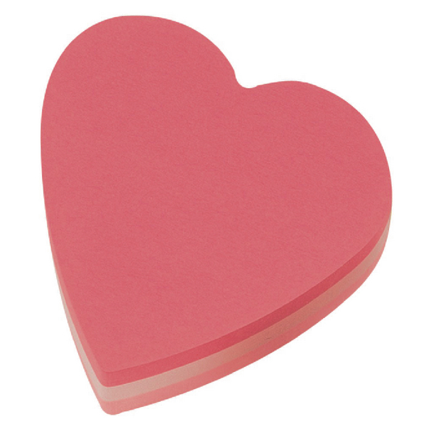 Post-It Cube Heart Pink [Pack of 12]