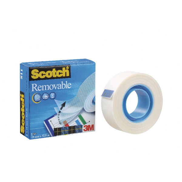 Scotch 811 Removable Tape 19mmx33m