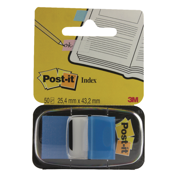 Post-It Index Tab 25mm Blue
