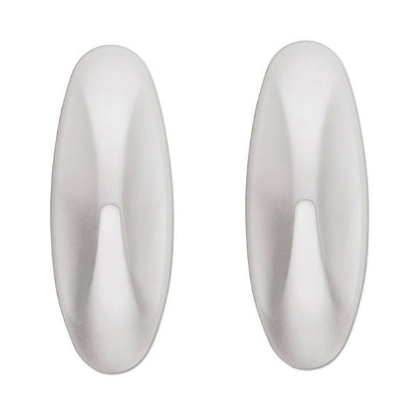 3M Command Small Oval Hooks with Strips [Pack of 2]