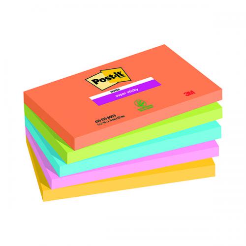 Post-It Notes 76x127mm Boost [Pack of 5]