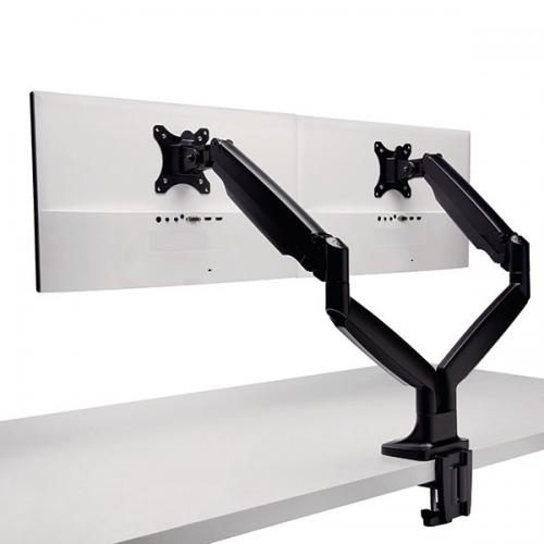 Kensington K59601WW SmartFit One-Touch Height Adjustable Dual Monitor Arm