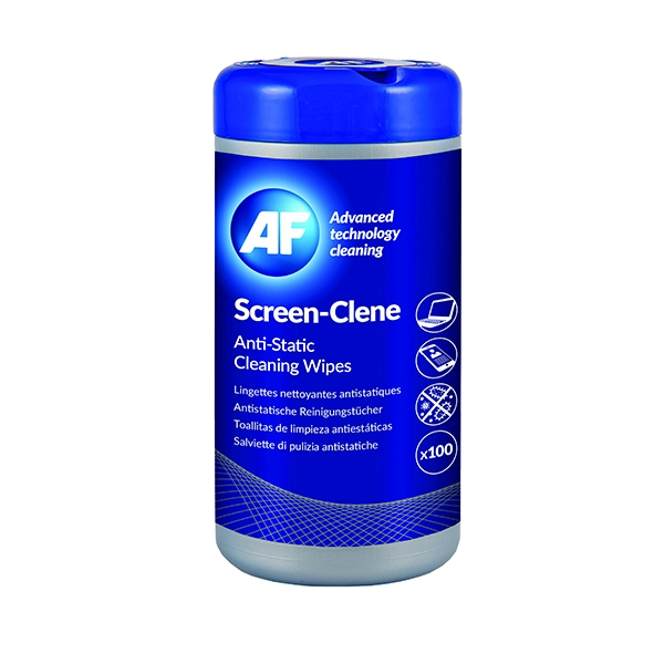 AF Screen-Clene Tub [100 Wipes]
