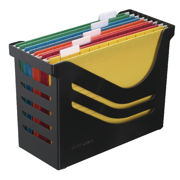 Atlanta Recycled Office Box with 5 Files Black