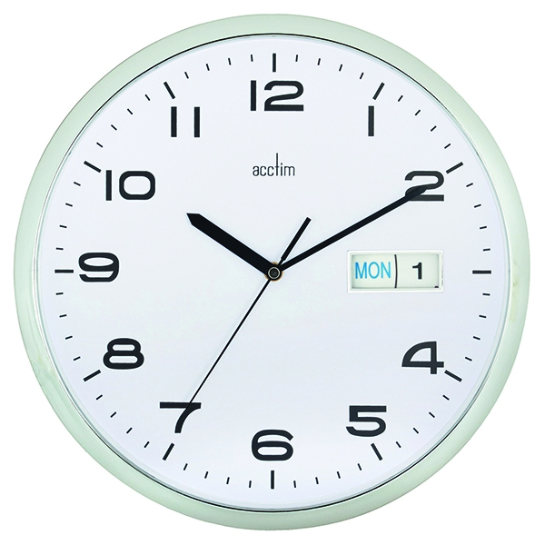 Acctim Supervisor Wall Clock White
