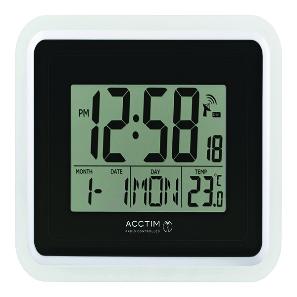 Acctim Avanti Radio Controlled Digital Clock 74467