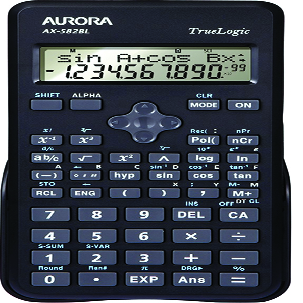 Aurora AX582BL Scientific Calculator Black