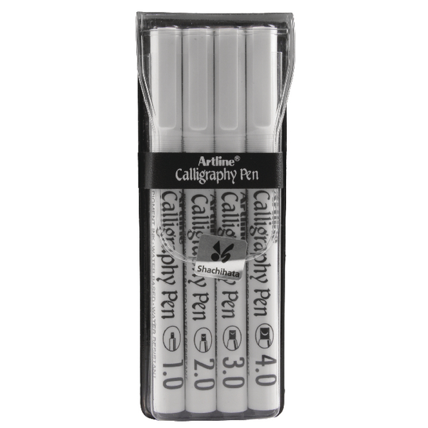 Artline Calligraphy Pens Black [Set of 4]