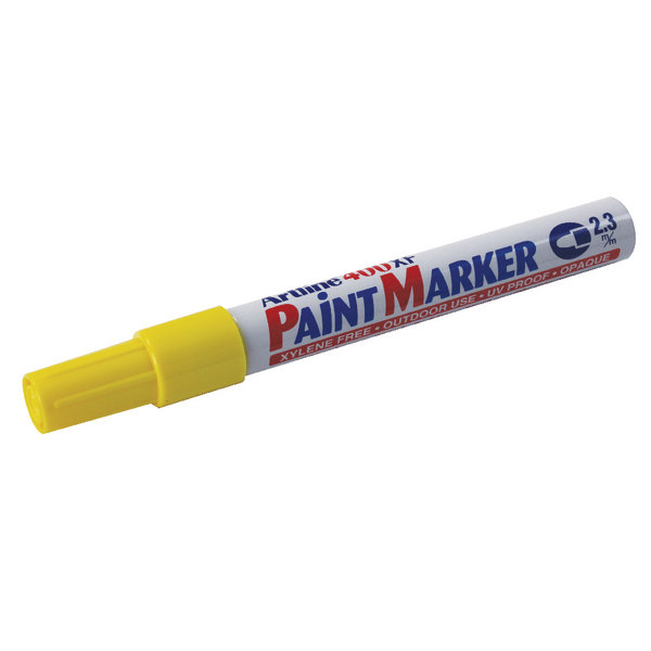 Artline 400 Paint Marker Medium Yellow [Pack of 12]