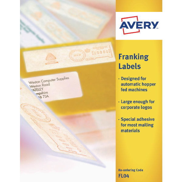 Avery Franking Machine Labels for Automatic Feed Franking Machines 1