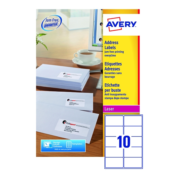 Avery Laser Labels L7173250 10/Sheet [Pack of 250 Sheets] L7173250
