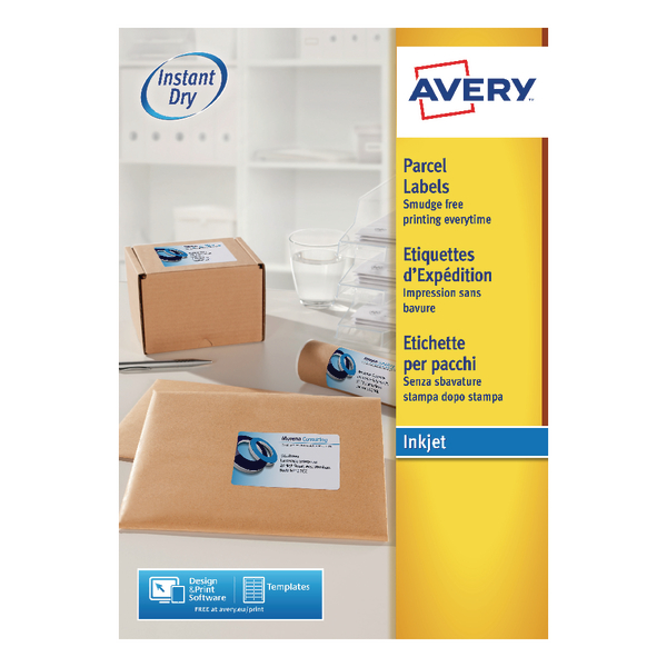 Avery Inkjet Labels Shipping 1/Sheet 199.6x289.1mm J8167 [100 Sheets]