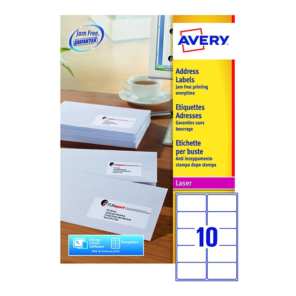 Avery Laser Labels L7173-100 10/Sheet [Pack of 100 Sheets]