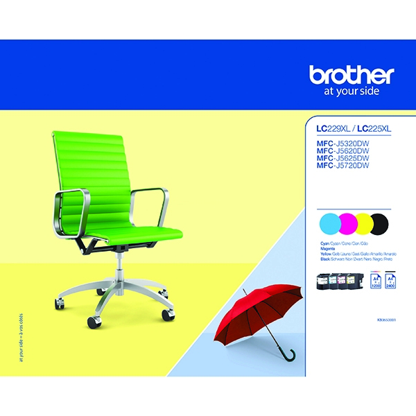 Brother LC229XLVALBP Value Pack of Ink Cartridges [Pack of 4]