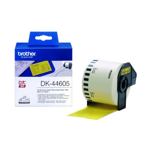 Brother DK44605 Removable Yellow Paper