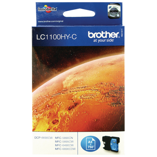 Brother LC1100HYC High Capacity Cyan Cartridge