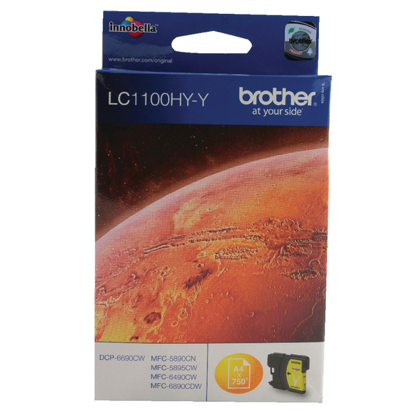 Brother LC1100HYY High Capacity Yellow Cartridge