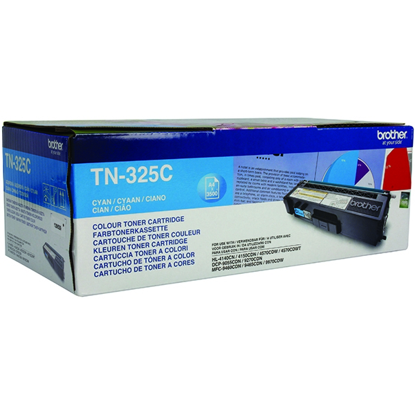 Brother TN325C Cyan Toner (3.5k)