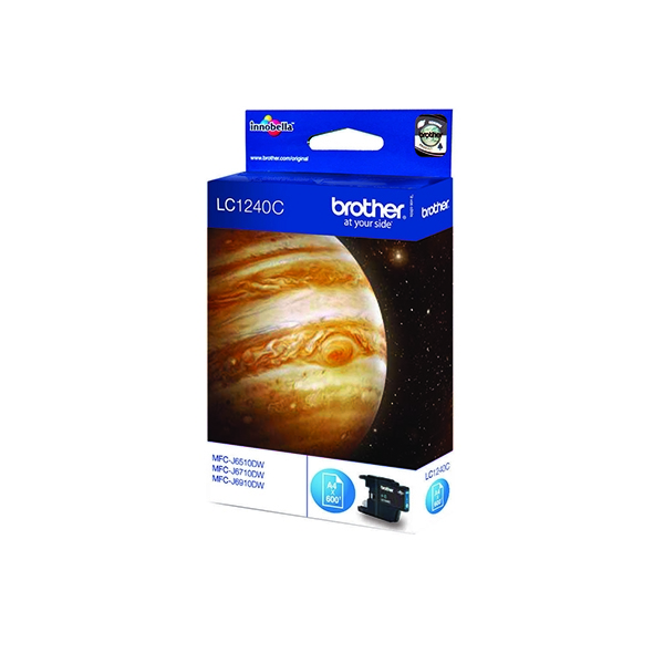 Brother LC1240C Cyan Ink Cartridge (600 Pages)