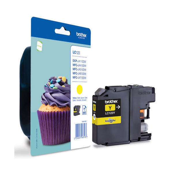 Brother LC123Y Yellow Ink Cartridge
