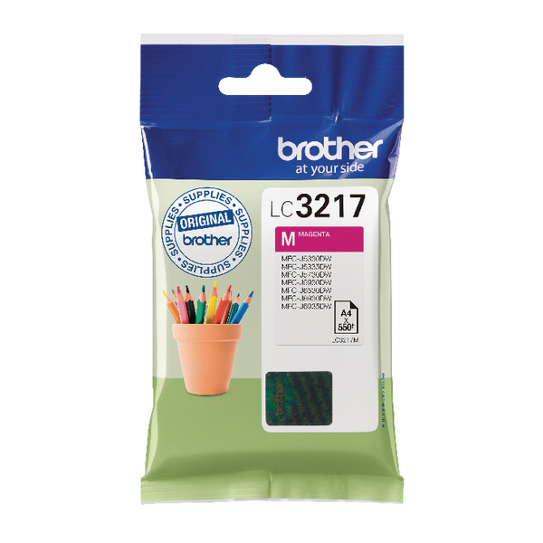 Brother LC3217M Magenta Standard Yield Inkjet Cartridge