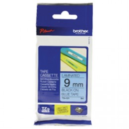 Brother P-Touch TZ Tape 9mm Black on Blue
