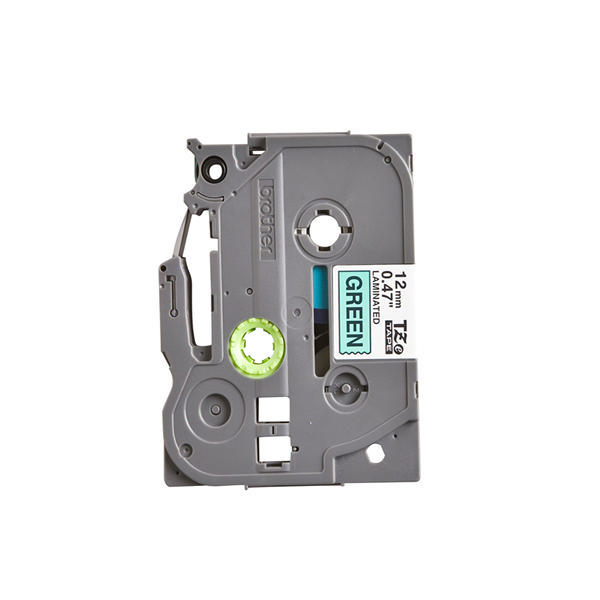Brother P-Touch TZ Tape 12mm Black on Green