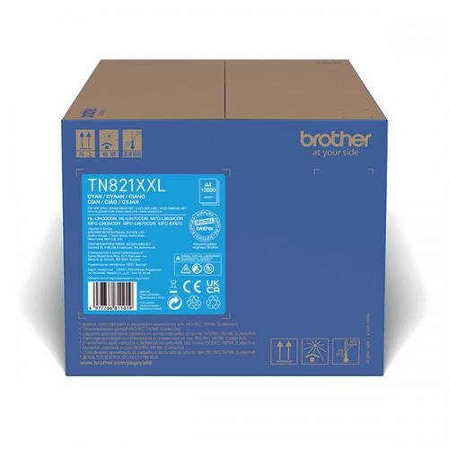Brother TN-821XXLC Super High Yield Cyan Toner Cartridge