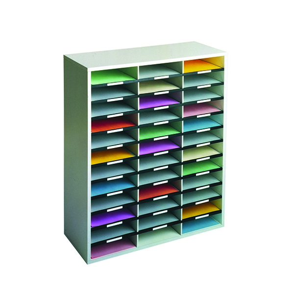 Literature Sorter A4 36 Compartment Dove Grey