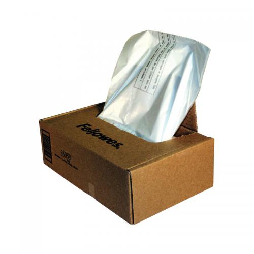 Fellowes 3605801 143 Litre Shredder Bags [Pack of 50]