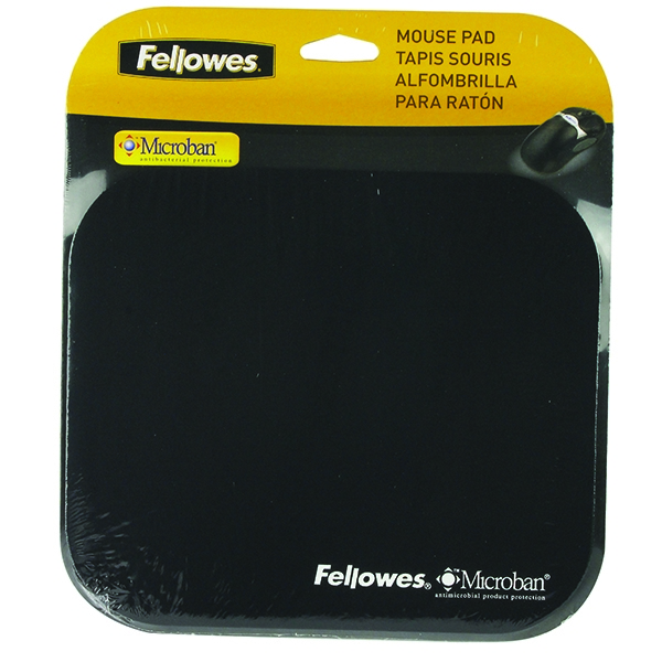 Fellowes Microban Mousepad Black