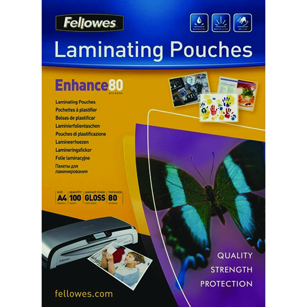 Fellowes Laminating Pouch A5 160 micron [Pack of 100] 5306002