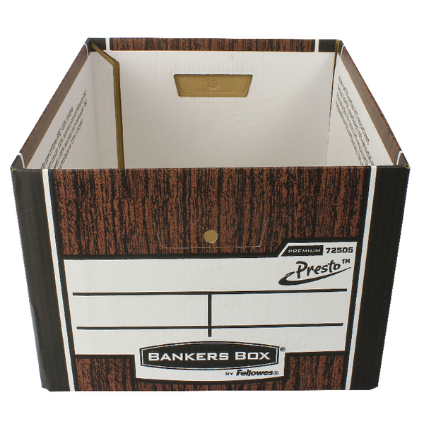Fellowes Premium Storage Boxes Woodgrain [Pack of 10]