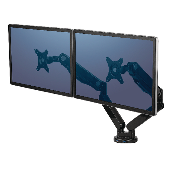 Fellowes Platinum Series Dual Monitor Arms Horizontal