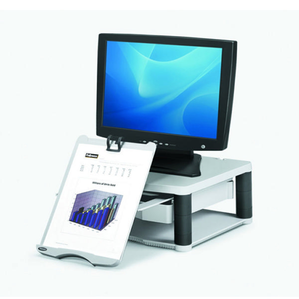 Fellowes Premium Monitor Riser Plus Platinum