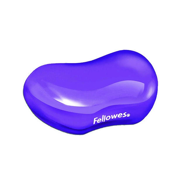 Fellowes Crystal Gel Flex Wrist Rest Purple