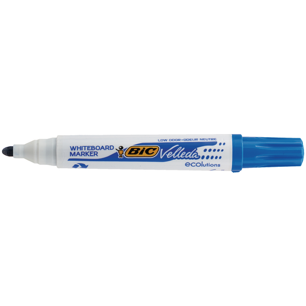 Bic Drywipe Marker Bullet Tip Blue [Pack of 12]