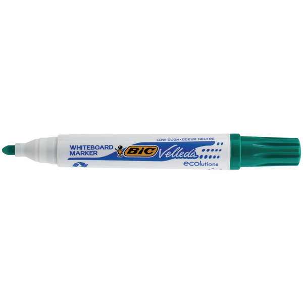 Bic Drywipe Marker Bullet Tip Green [Pack of 12]
