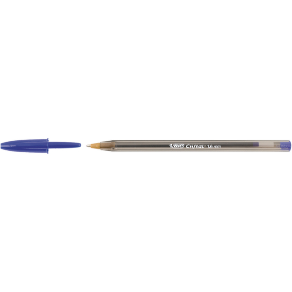 Bic Cristal Large Blue Ballpoint Pen [Pack of 50]