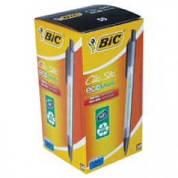 Bic Ecolutions Clic Stick Pen Black [Pack of 50]