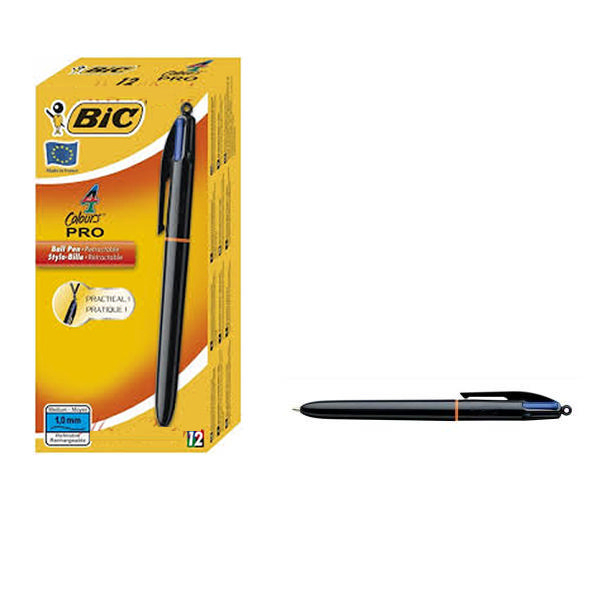 Bic 4 Colours Pro Pen [Pack of 12]
