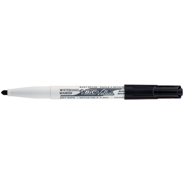 Bic Velleda Drywipe Marker Black [Pack of 12]