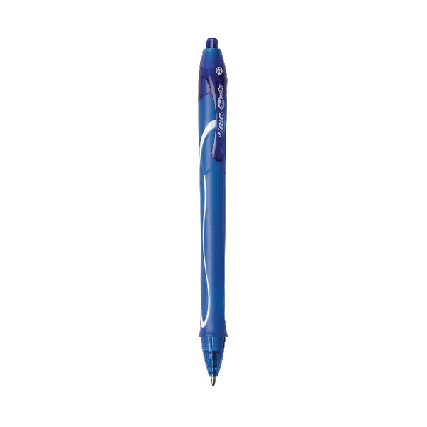Bic Gelocity Quick Dry Gel Pens Blue [Pack of 12]