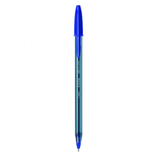 Bic Cristal Ballpoint Pens Ultra Fine 0.7mm Blue [Pack of 20]