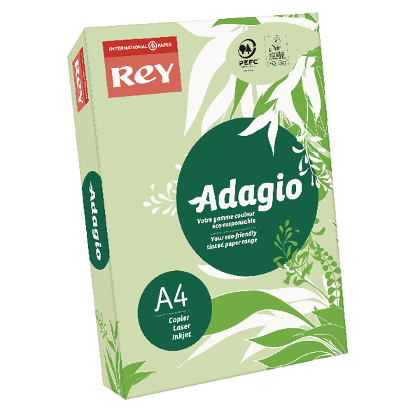 Adagio Card A4 160g Bright Green [Pack of 250]
