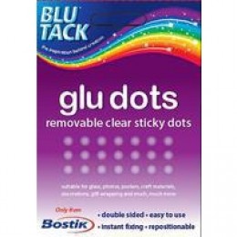 Bostik Glue Dots Clear [Pack of 12]